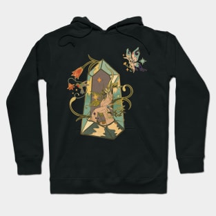 Vintage Hand Flower with Butterfly Hoodie